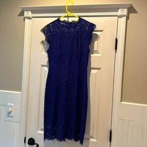 Cobalt blue lace dress